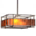 Meyda Tiffany Boulder Creek 2 Light 28" Wide Pendant Steel