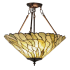 Meyda Tiffany Willow Jadestone 3 Light 20" Wide Pendant Mahogany Bronze