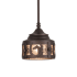 Meyda Tiffany Horseshoe 8" Wide Mini Pendant Mahogany Bronze
