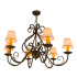 Meyda Tiffany Jenna 6 Light 37" Wide Chandelier N/A