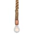 Meyda Tiffany Rope 5" Wide Mini Pendant Transparent Copper