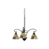 Meyda Tiffany Wisteria 3 Light 27" Wide Chandelier with Tiffany Glass Shade N/A