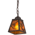 Meyda Tiffany Whispering Pines 7" Wide Mini Pendant Timeless Bronze