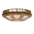 Meyda Tiffany Fleur-de-lis 8 Light 44" Wide Semi-Flush Bowl Ceiling Fixture Copper Vein