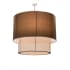 Meyda Tiffany Cilindro 9 Light 72" Wide Pendant Nickel / Mahogany Bronze