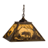 Meyda Tiffany Bear at Dawn 3 Light 23" Wide Pendant Brass Tint