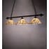 Meyda Tiffany Jadestone 3 Light 47" Wide Linear Pendant Timeless Bronze