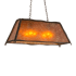 Meyda Tiffany Sticks 6 Light 37" Wide Linear Pendant Antique Copper