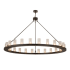 Meyda Tiffany Loxley 24 Light 72" Wide Ring Chandelier Timeless Bronze