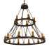 Meyda Tiffany Lakeshore 15 Light 54" Wide Taper Candle Style Chandelier Custom
