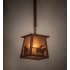 Meyda Tiffany Cowboy and Steer 10" Wide Pendant Rust