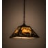 Meyda Tiffany Moose and Black Bear 2 Light 23" Wide Pendant Cafe Noir