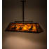 Meyda Tiffany Personalized 9 Light 48" Wide Linear Pendant Mahogany Bronze