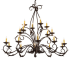 Meyda Tiffany Long Windsor 18 Light 40" Wide Taper Candle Style Chandelier N/A