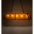Meyda Tiffany Sticks 5 Light 60" Wide Linear Pendant Antique Copper
