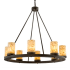 Meyda Tiffany Loxley Jadestone 8 Light 38" Wide Ring Chandelier N/A