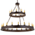 Meyda Tiffany Sullivan Ranch 27 Light 48" Wide Taper Candle Style Chandelier Mahogany Bronze