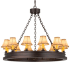 Meyda Tiffany Sullivan Ranch 12 Light 39" Wide Ring Chandelier N/A