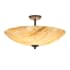 Meyda Tiffany Madison 4 Light 24" Wide Semi-Flush Bowl Ceiling Fixture - Cafe-Noir Finish Cafe-Noir