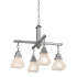 Meyda Tiffany Bungalow 4 Light 24" Wide Chandelier Nickel