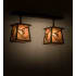 Meyda Tiffany Whispering Pines 2 Light 8" Wide Multi Light Pendant Oil Rubbed Bronze