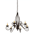 Meyda Tiffany Squire 6 Light 36" Wide Taper Candle Style Chandelier Custom