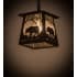 Meyda Tiffany Bear at Dawn 10" Wide Pendant Wrought Iron