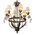 Meyda Tiffany Antonia 6 Light 29" Wide Crystal Chandelier Crystal