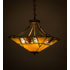 Meyda Tiffany Pinecone Ridge 4 Light 24" Wide Pendant Antique Brass