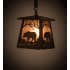 Meyda Tiffany Bear at Dawn 10" Wide Pendant Antique Copper