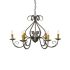Meyda Tiffany Jenna 6 Light 36" Wide Taper Candle Style Chandelier French Bronzed