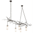 Meyda Tiffany Winter Solstice 5 Light 72" Wide Linear Chandelier Nickel