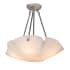 Meyda Tiffany Metro Rainwater 4 Light 20" Wide Semi-Flush Bowl Ceiling Fixture Nickel