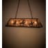 Meyda Tiffany Rustlers 6 Light 48" Wide Linear Pendant Timeless Bronze