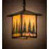 Meyda Tiffany Tall Pines 13" Wide Pendant Verdigris