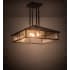 Meyda Tiffany Mission 3 Light 34" Wide Pendant Craftsman Brown
