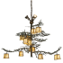 Meyda Tiffany Pine Branch Valley View 12 Light 52" Wide Chandelier Antique Copper