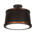 Meyda Tiffany Cilindro Reel 18" Wide LED Semi-Flush Ceiling Fixture Vintage Copper / Oil Rubbed Bronze