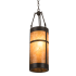 Meyda Tiffany 8" Wide Mini Pendant Craftsman Brown