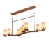 Meyda Tiffany Long Cero 8 Light 52" Wide Linear Chandelier N/A