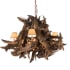 Meyda Tiffany Driftwood 5 Light 40" Wide Chandelier Rust / Natural Wood