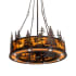 Meyda Tiffany Tall Pines 30" 5 Blade Indoor Ceiling Fan Antique Copper