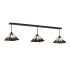 Meyda Tiffany 3 Light 84" Wide Linear Pendant Oil Rubbed Bronze