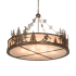 Meyda Tiffany 8 Light 48" Wide Pendant Cafe-Noir