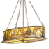 Meyda Tiffany 4 Light 36" Wide Abstract Linear Pendant Antique Copper