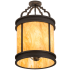 Meyda Tiffany Wyant 4 Light 15" Wide Semi-Flush Ceiling Fixture - Wrought Iron Finish Wrought Iron
