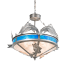 Meyda Tiffany 4 Light 27" Wide Abstract Pendant Steel