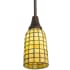 Meyda Tiffany 5" Wide Mini Pendant Mahogany Bronze