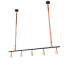 Meyda Tiffany 5 Light 71" Wide Suspension Linear Pendant Satin Brass