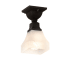 Meyda Tiffany Bungalow 7" Wide Semi-Flush Ceiling Fixture - Oil Rubbed Bronze Finish Oil Rubbed Bronze